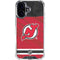 NHL New Jersey Devils Home Jersey iPhone 16 Plus Clear Case